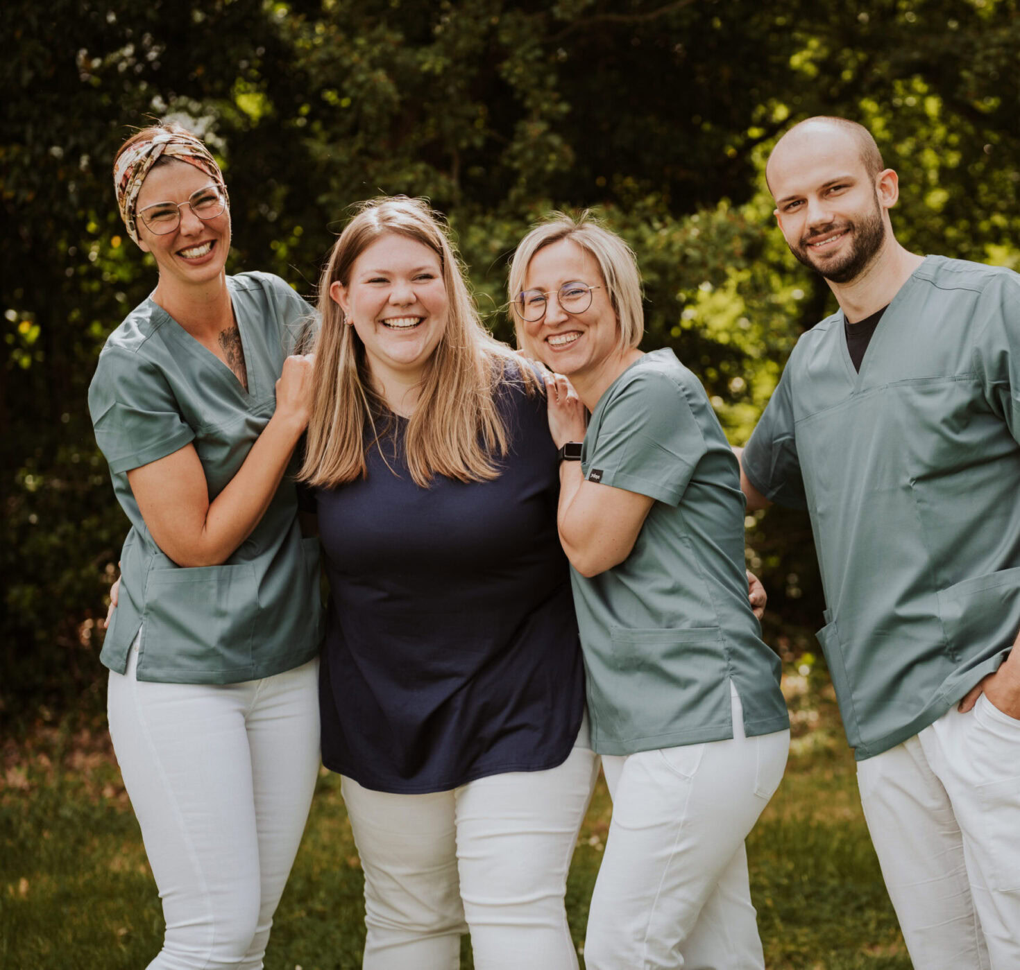 Das lächelnde Team aus Mayen / Koblenz ist zu sehen